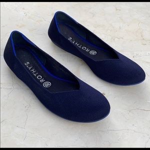 Rothy’s 9 Maritime Navy Blue The Flat Shoes